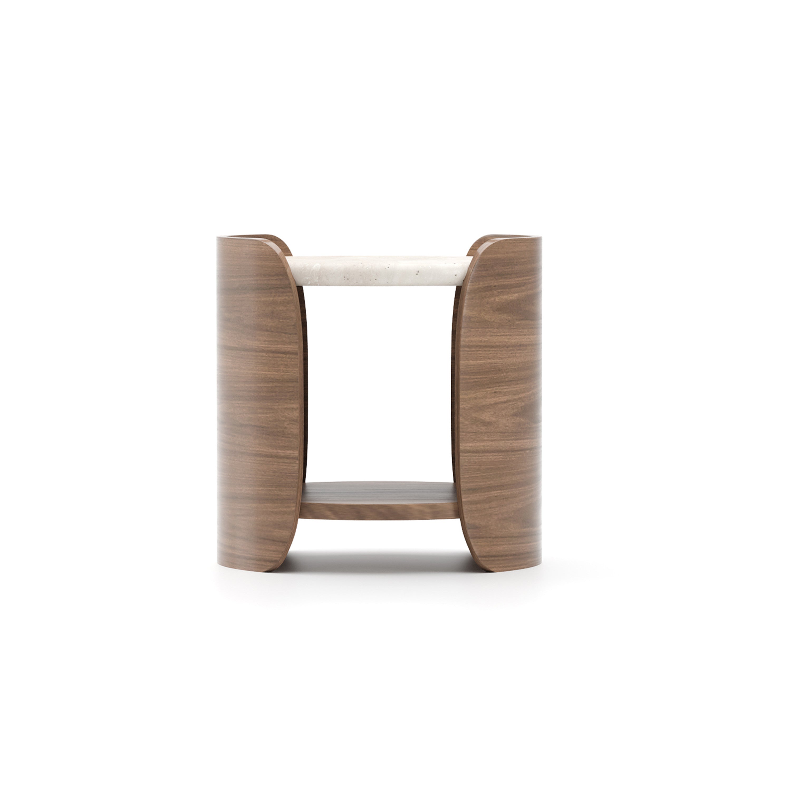 Fleur Side Table W/ Wood Shelf – Side & End Tables by Caracole | Sutter & Vale
