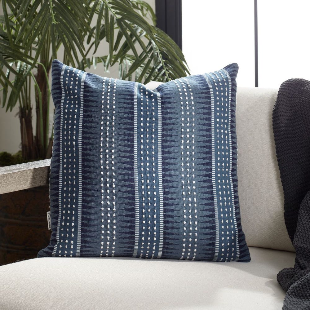 Backgammon Outdoor Pillow, Slate