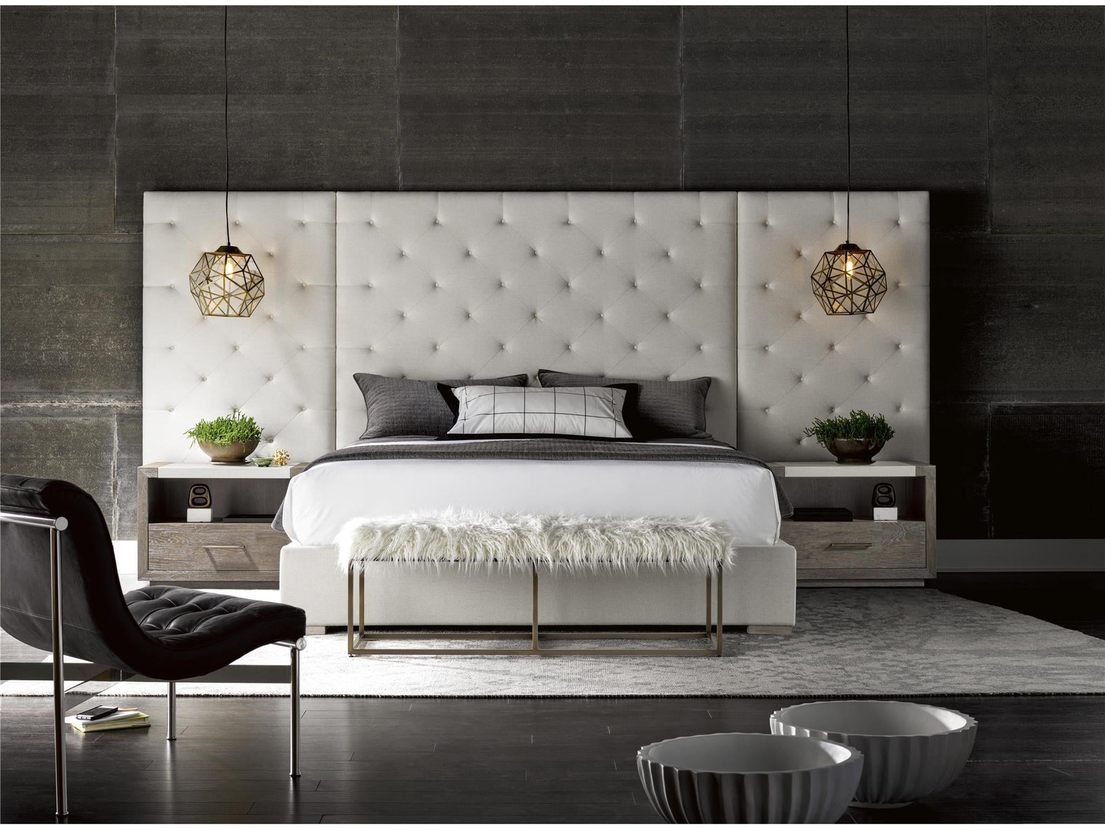 Modern Brando King Bed with Panels