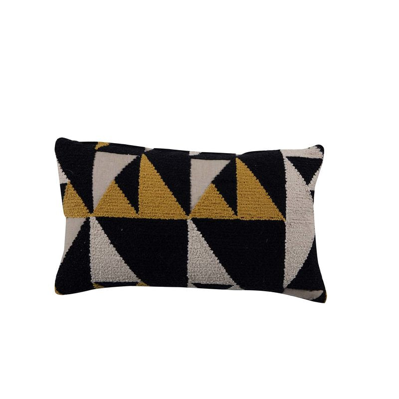 Geo Mustard Poly 24x24