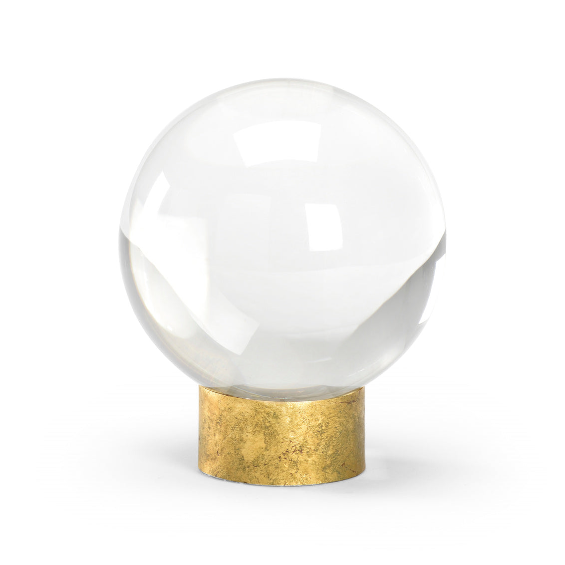 Crystal Ball On Stand - Gold
