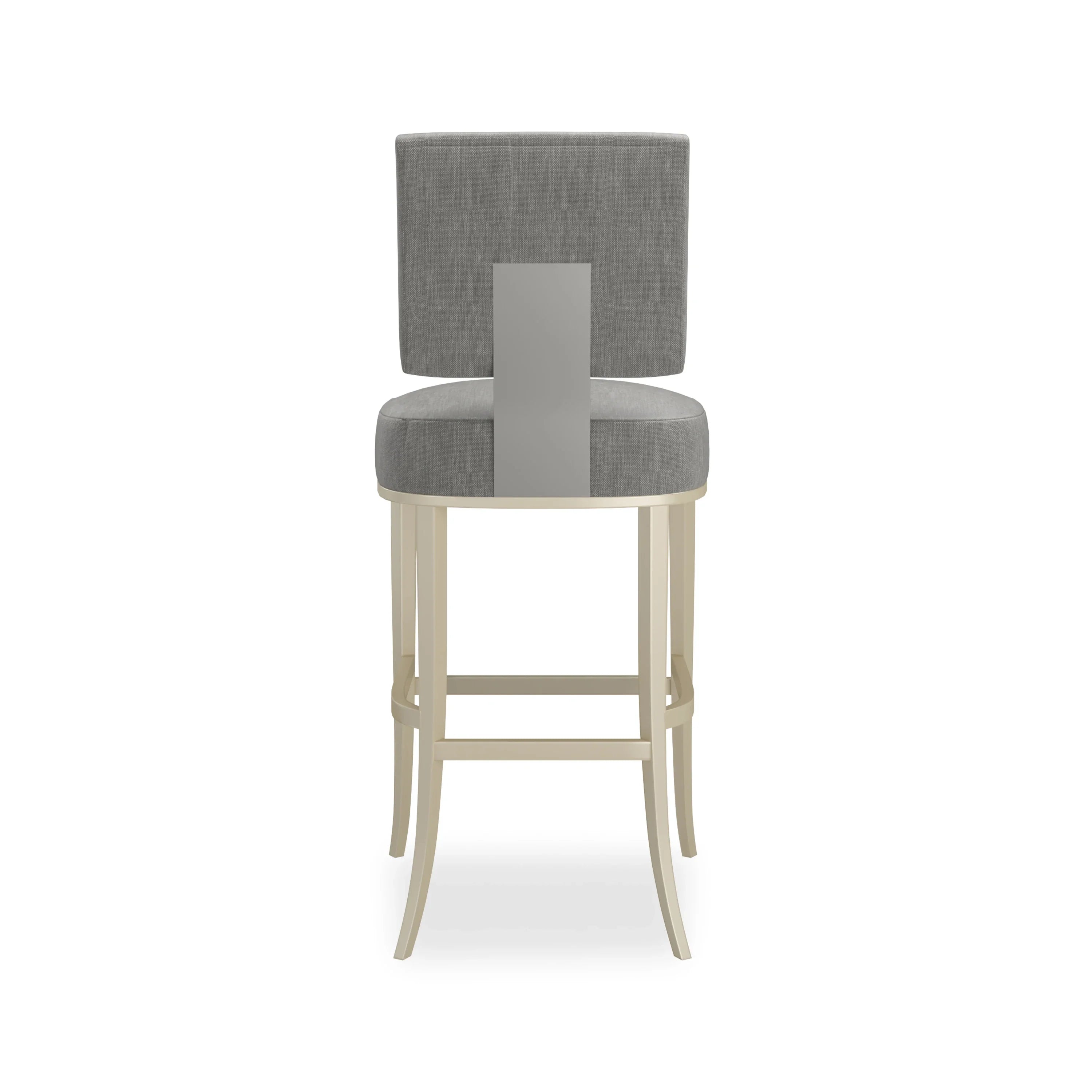 Reserved Seating Bar Stool-Pewter – Bar & Counter Stools by Caracole | Sutter & Vale