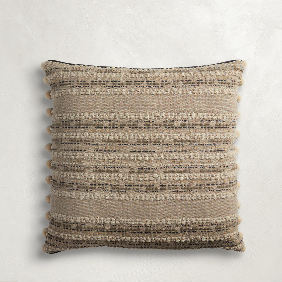 Blanket Stripe Fossil Poly 20x20