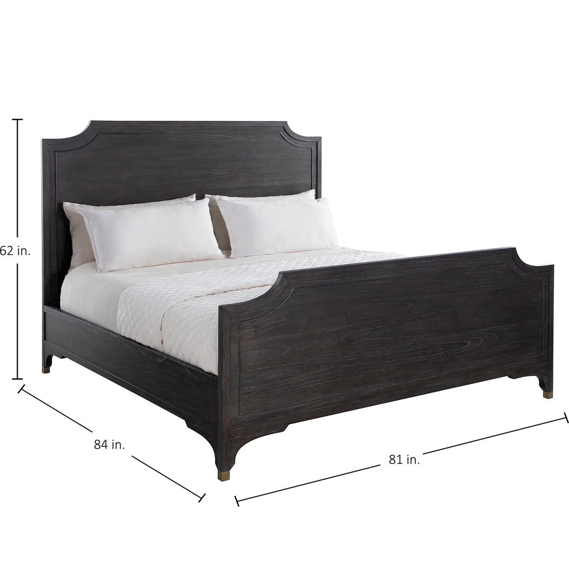 Alexandra King Bed - Dark