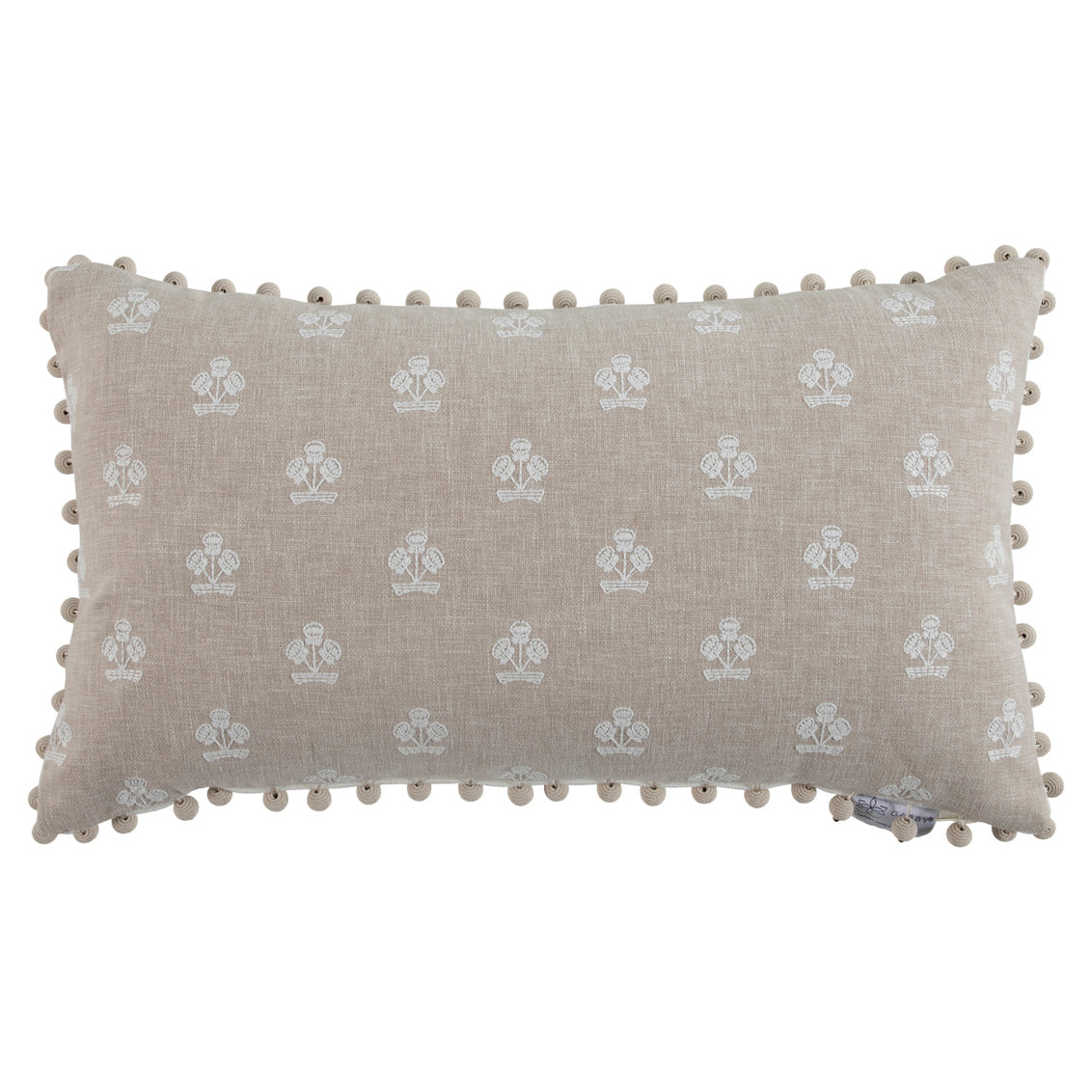Flower Basket Linen Poly 12x20