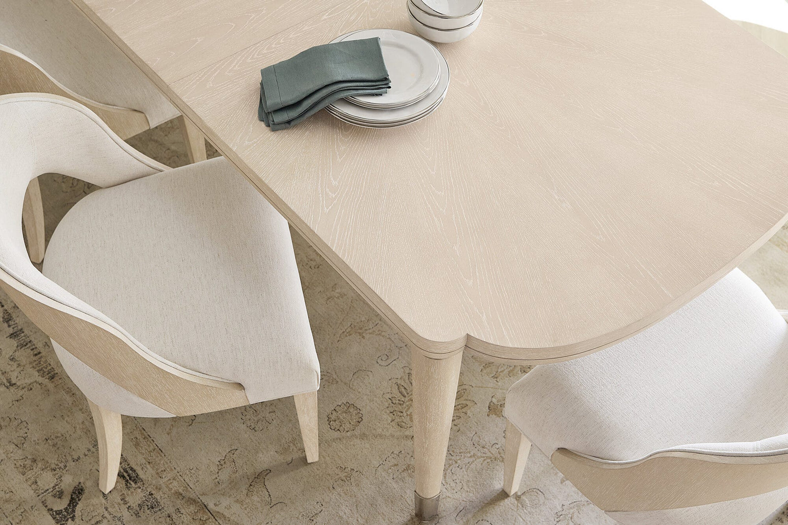 Nouveau Chic Rectangle Dining Table with 1-22in Leaf