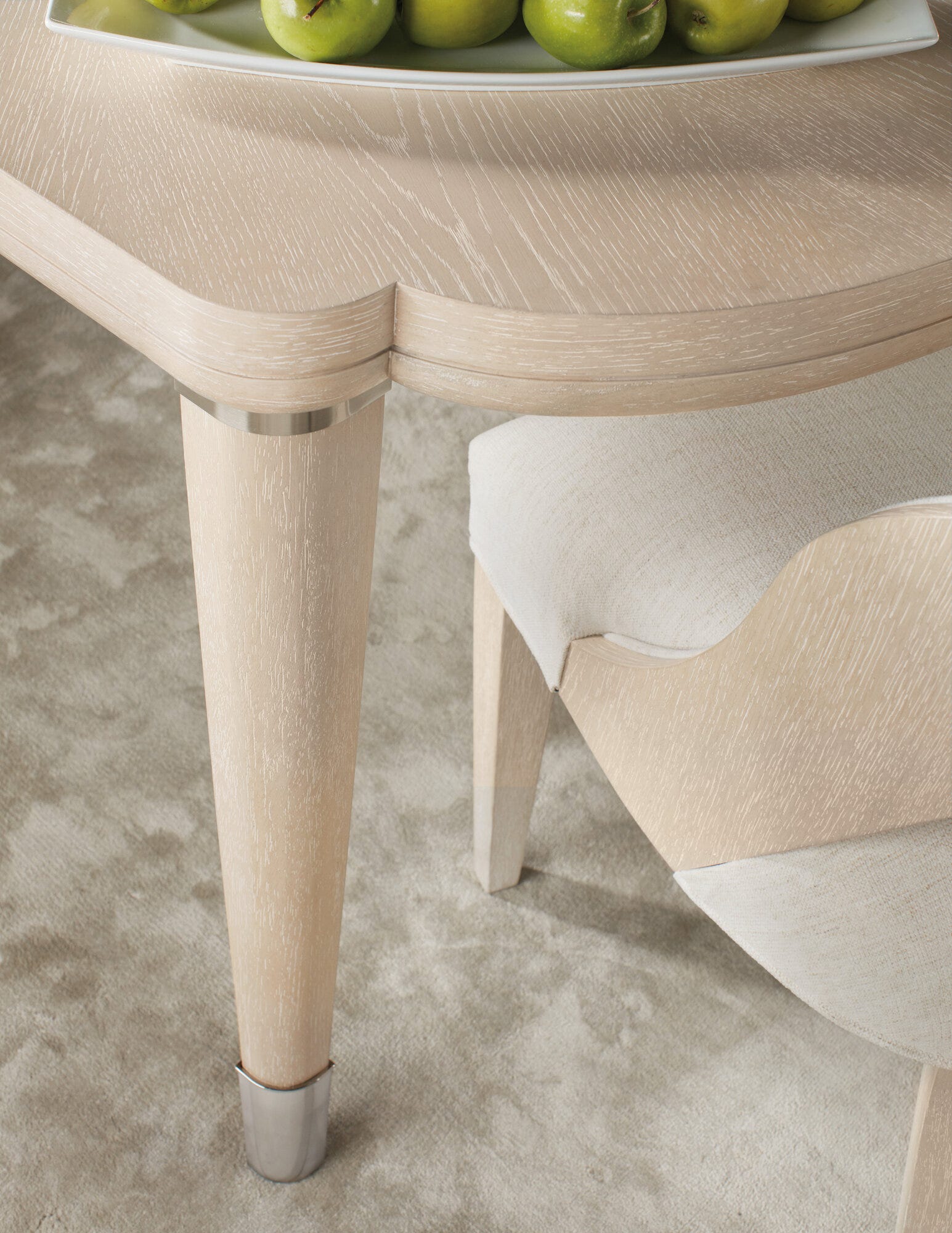 Nouveau Chic Rectangle Dining Table with 1-22in Leaf