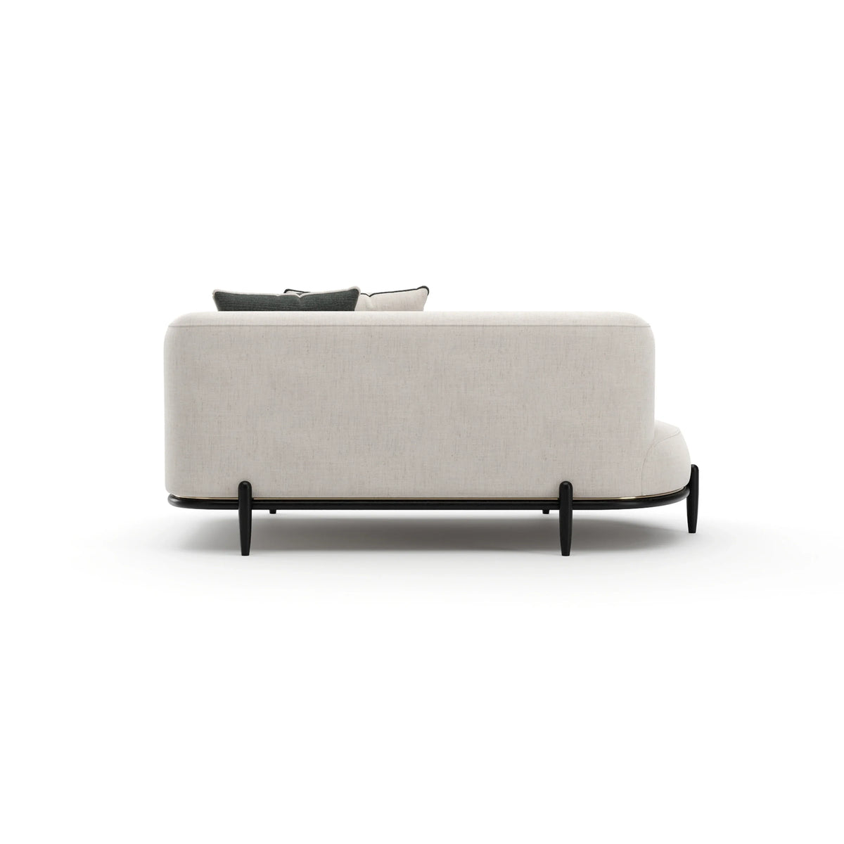 Madera Armless Laf Bumper - Oatmeal