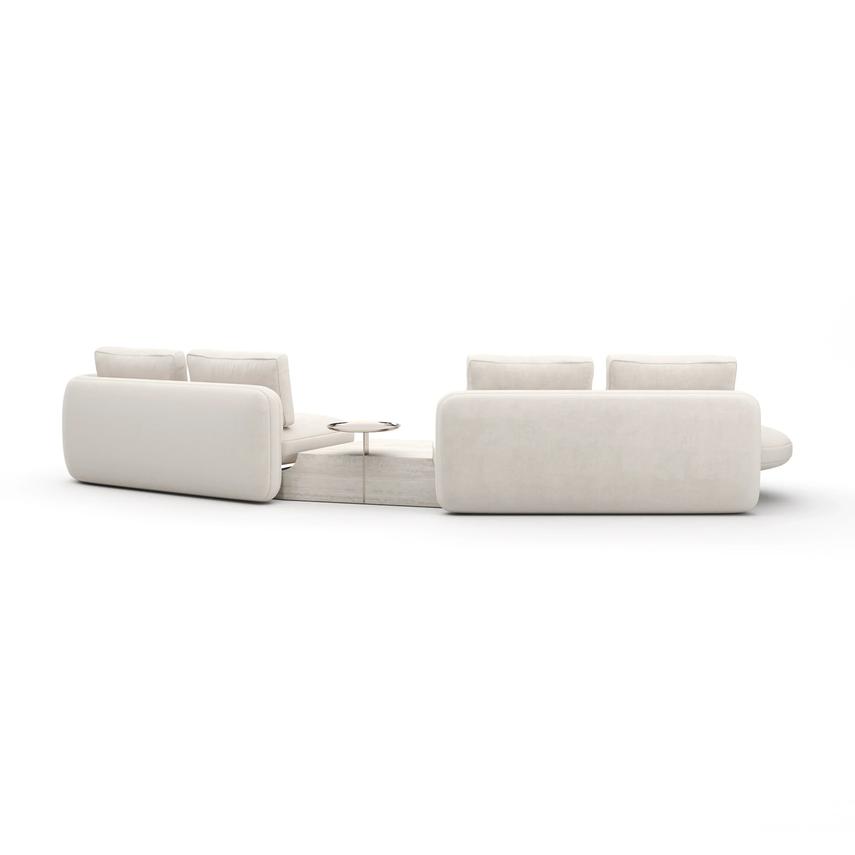 Overlap Left Bumper Sectional Ecru – Sectionals by Caracole | Sutter & Vale