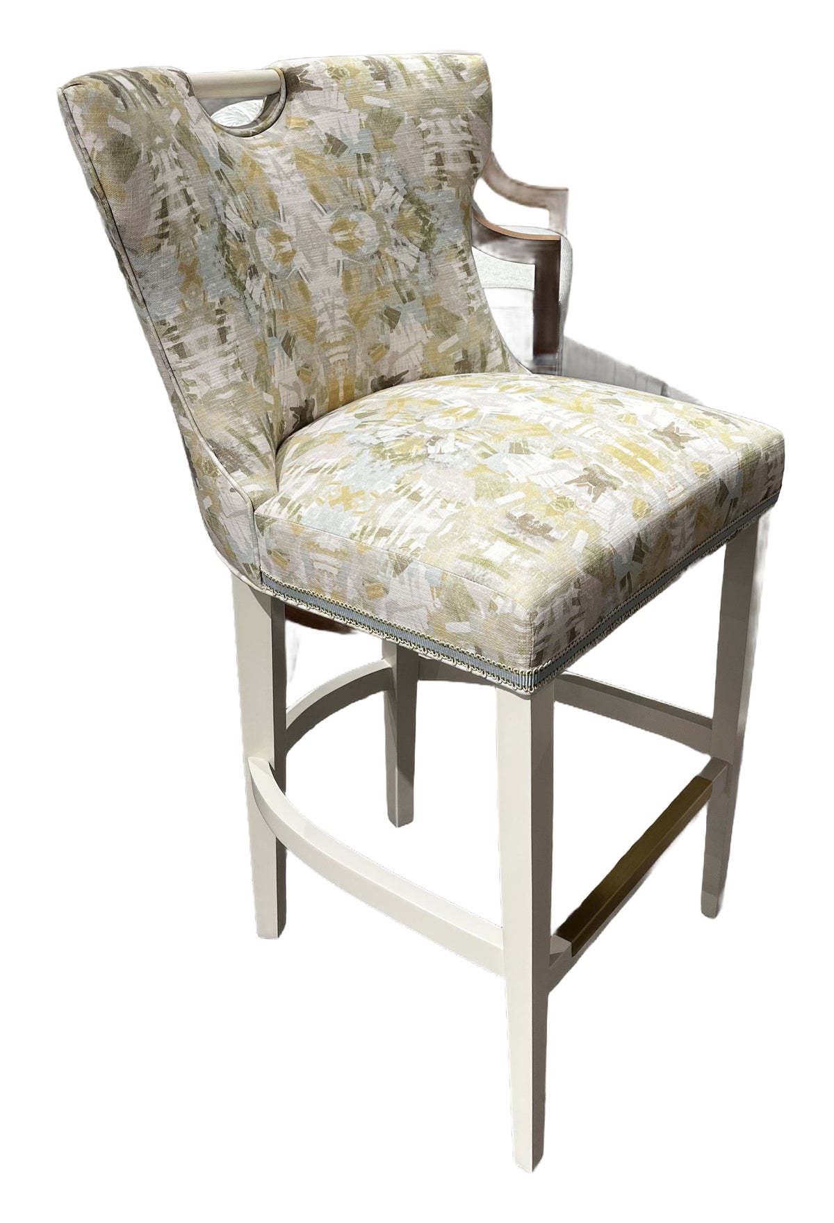 Giawood Handle Barstool in Caspian Mist