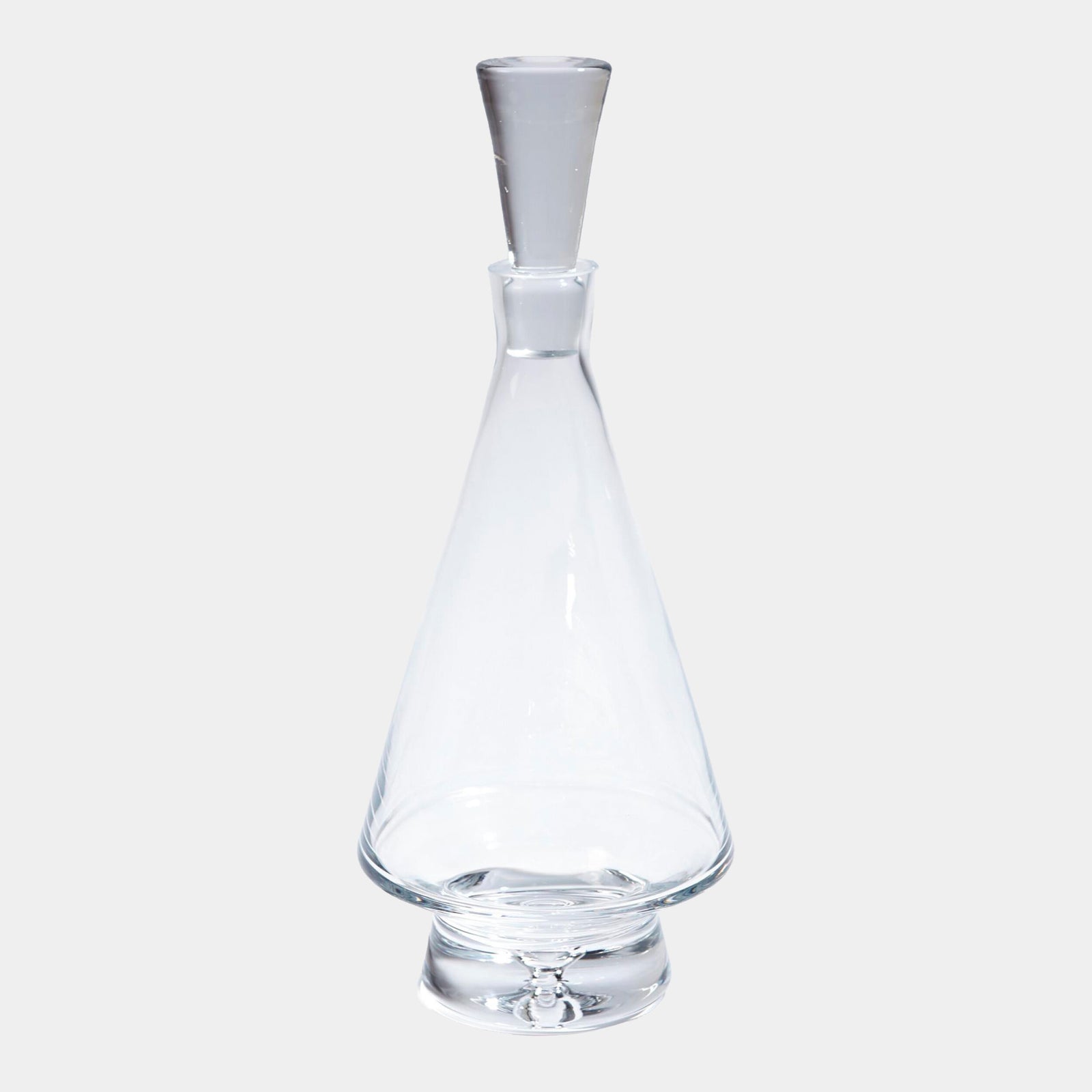 Tall Fat Bottom Decanter-Clear