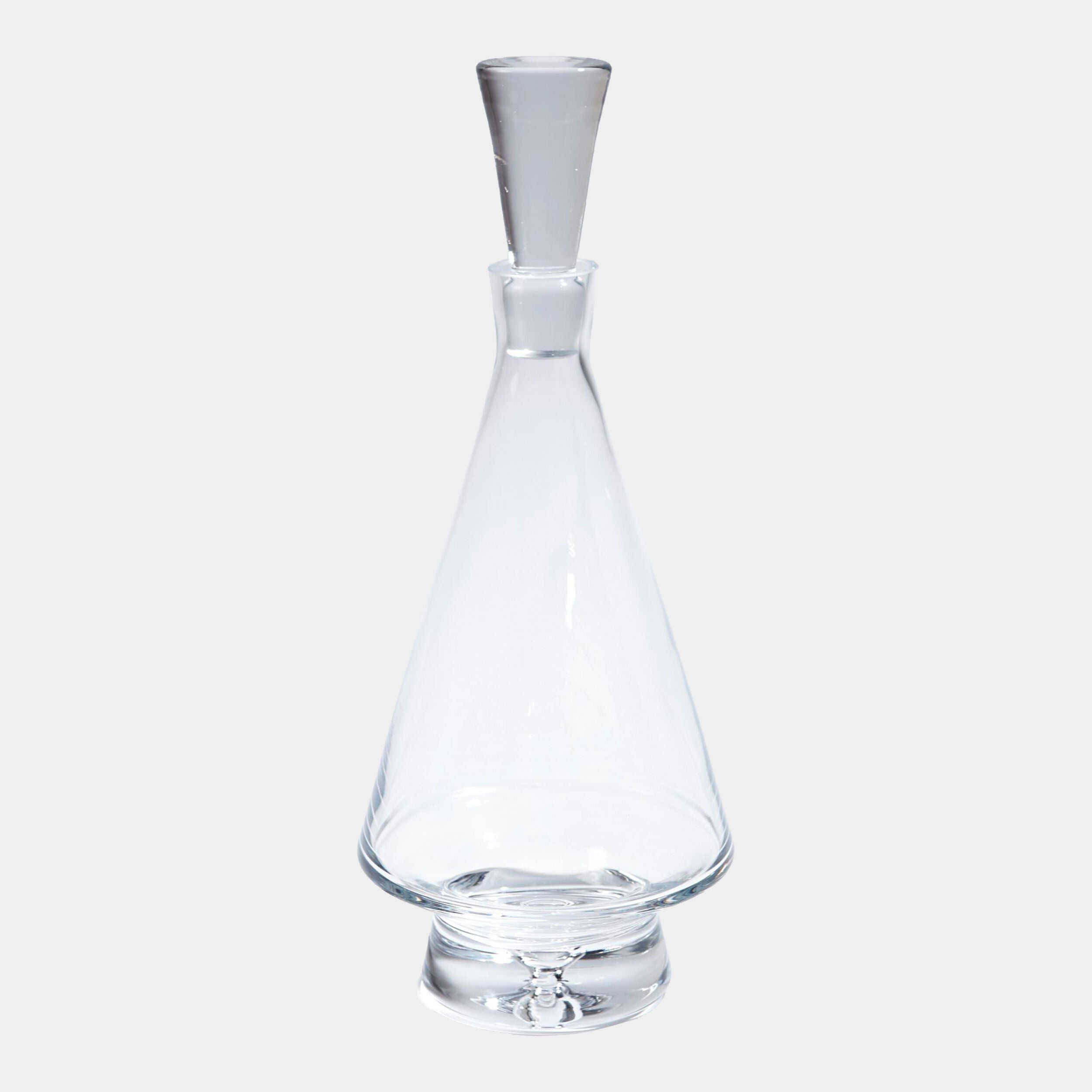 Tall Fat Bottom Decanter-Clear