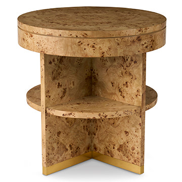 Rayne End Table - Burl in Burl – Ambella Home