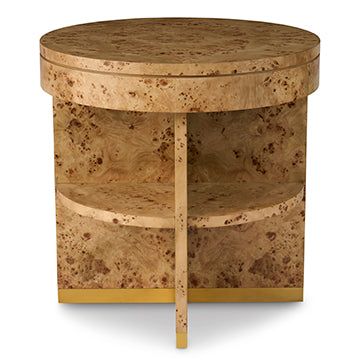 Rayne End Table - Burl in Burl – Ambella Home