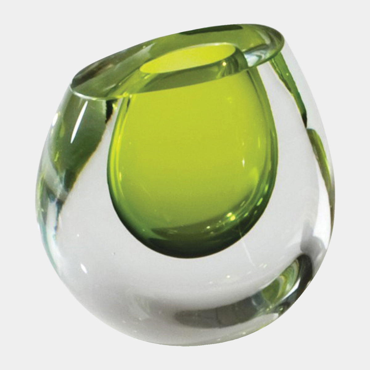 Color Drop Vase-Lime