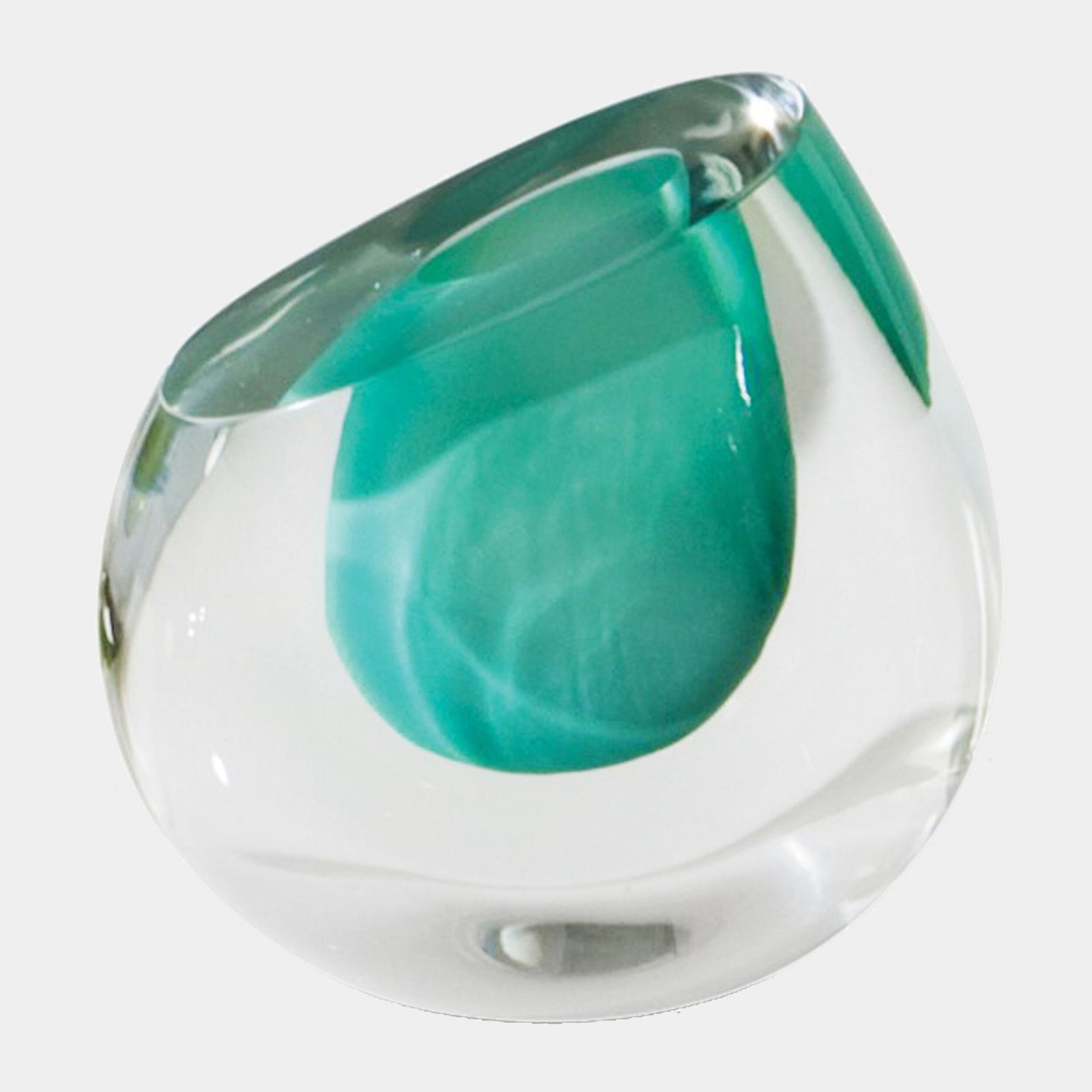 Color Drop Vase-Aqua