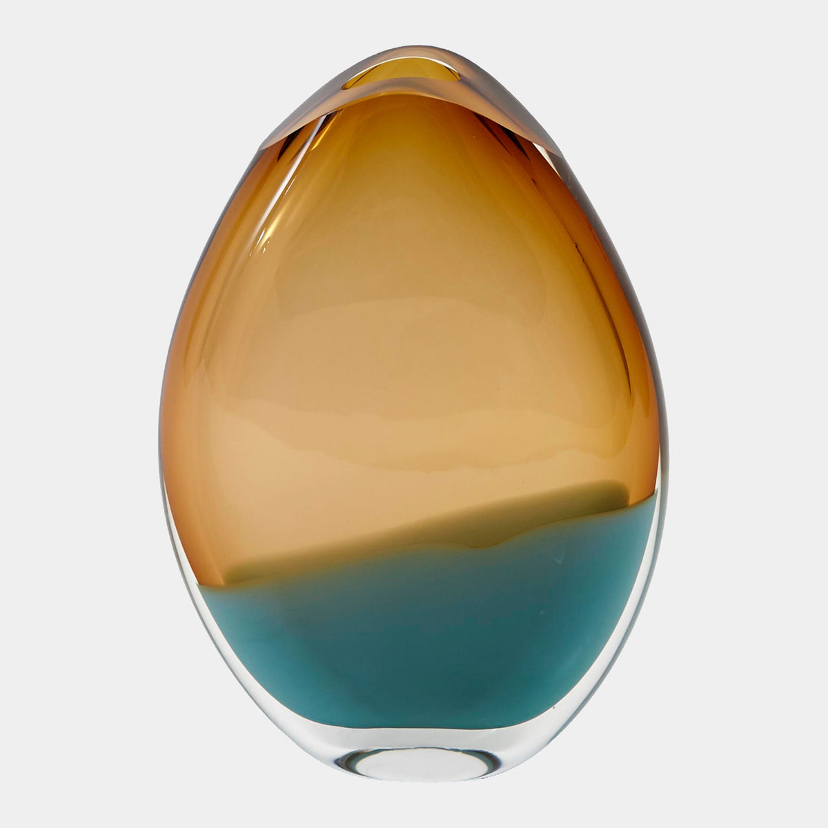 Elendil Oval Vase-Pistachio Amber-Lg