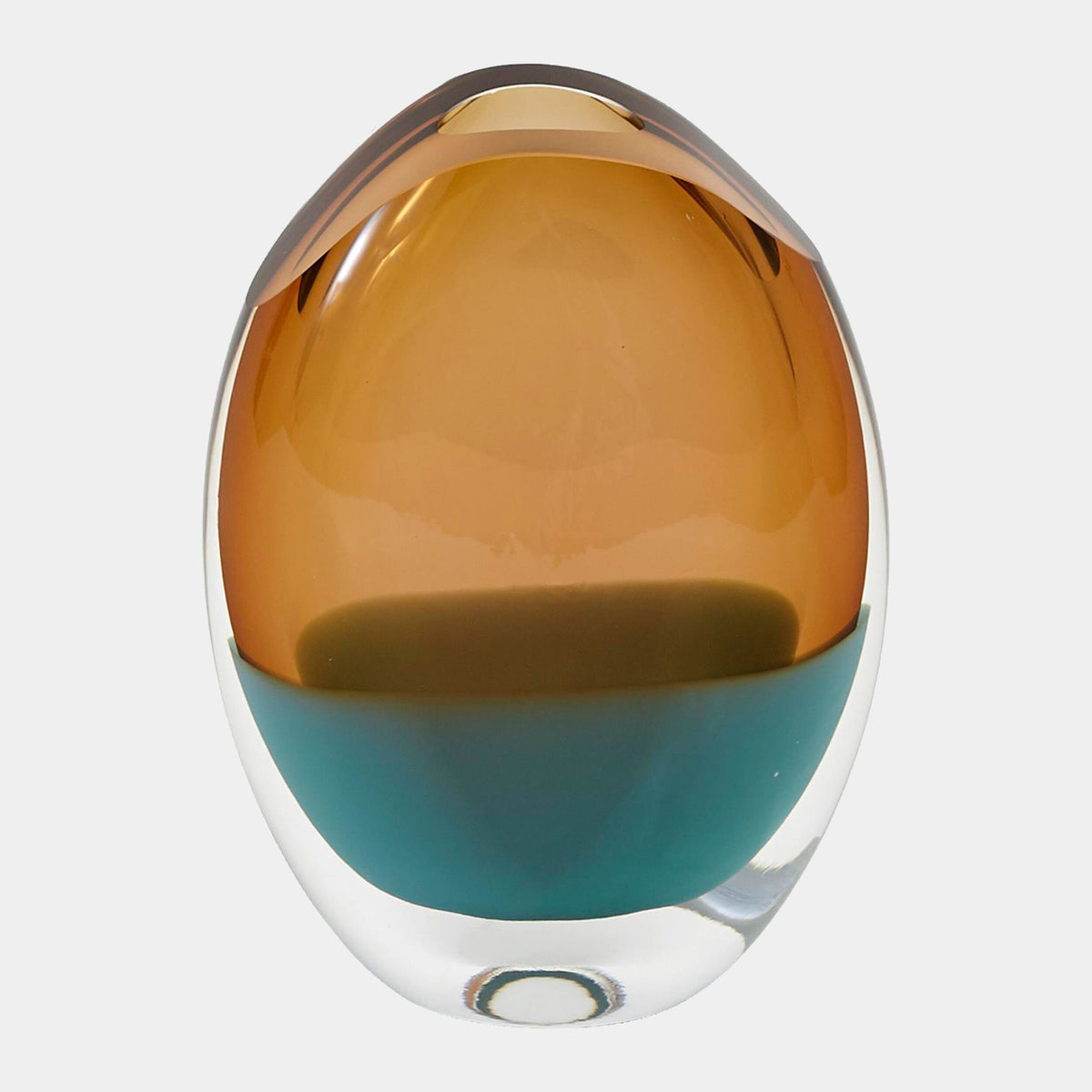 Elendil Oval Vase-Pistachio Amber-Sm