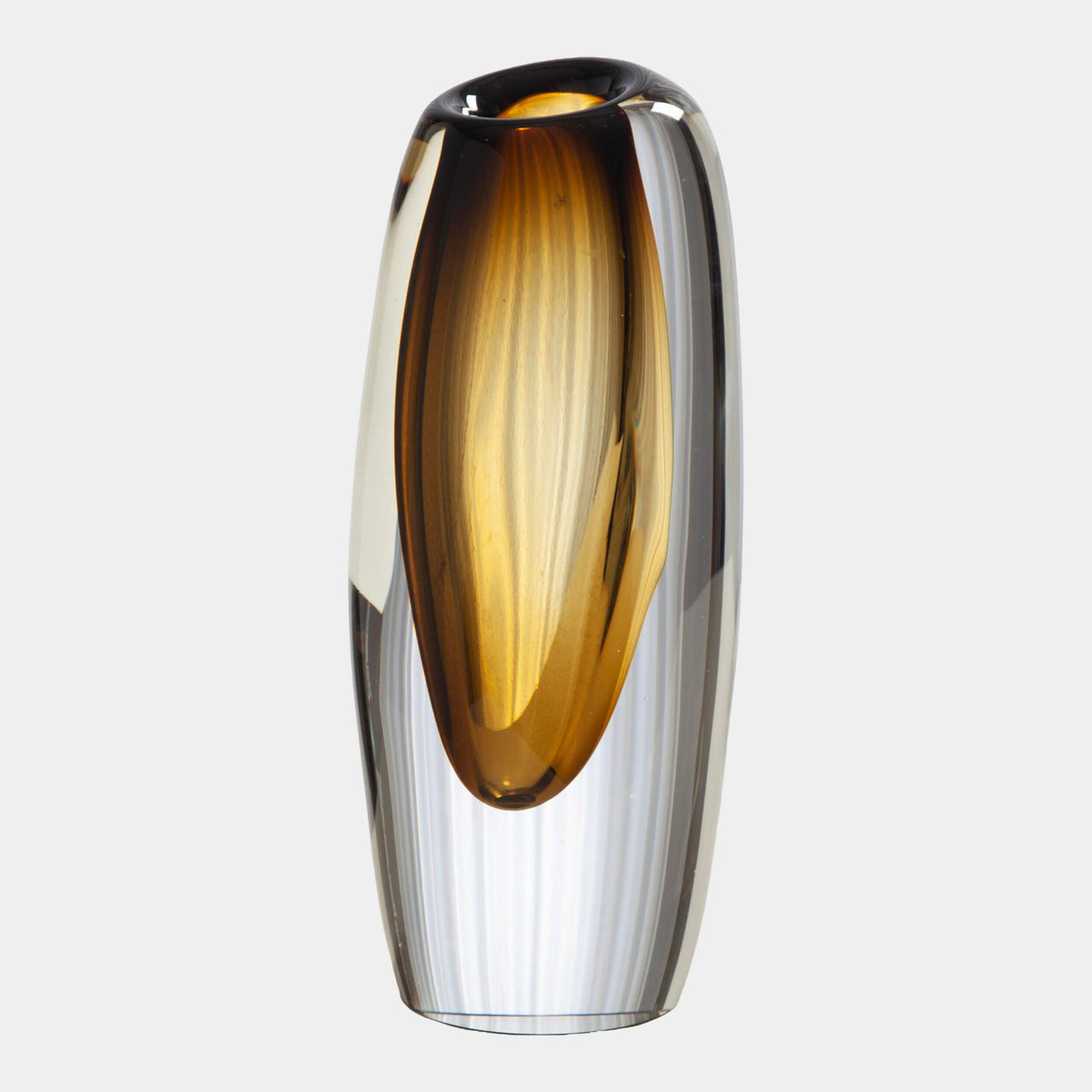 Offset Vase-Moss Green-Lg