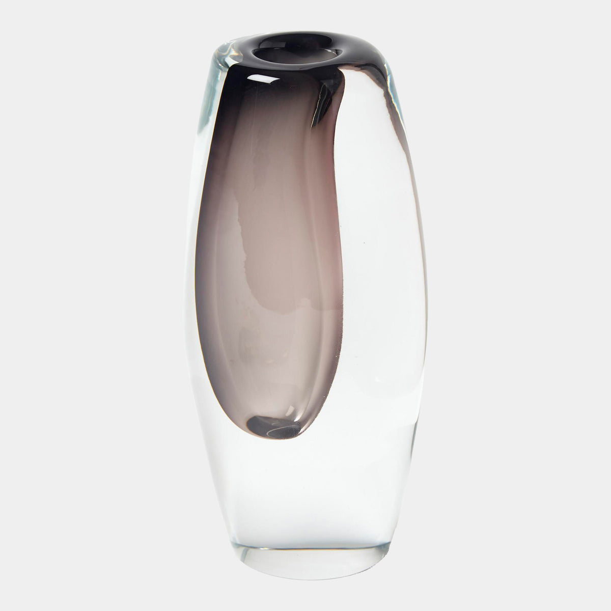 Offset Vase-Gray-Lg