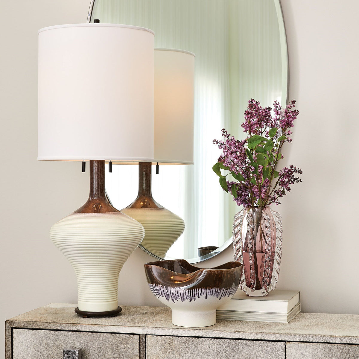 Finley Fringe Vase-Amethyst