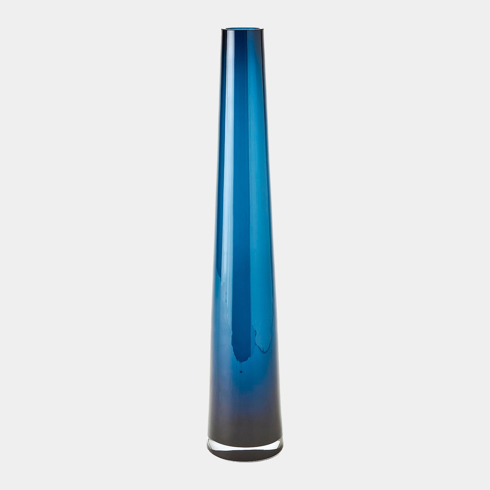 Pepperanne Glass Tower Vase-Blue