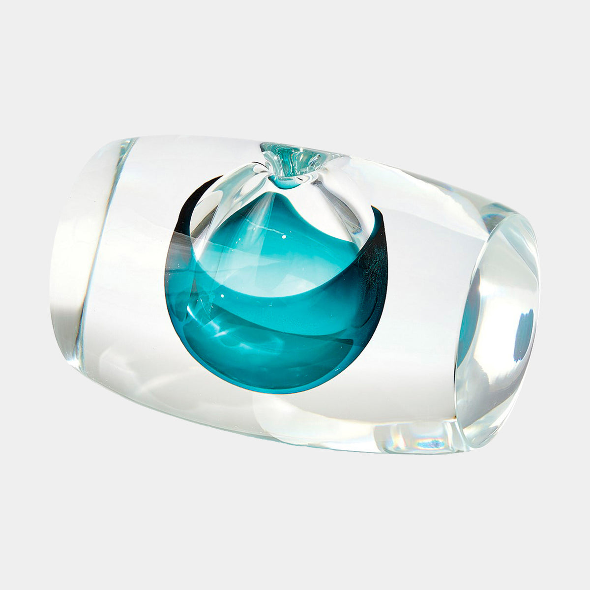 Barrel Vase-Azure