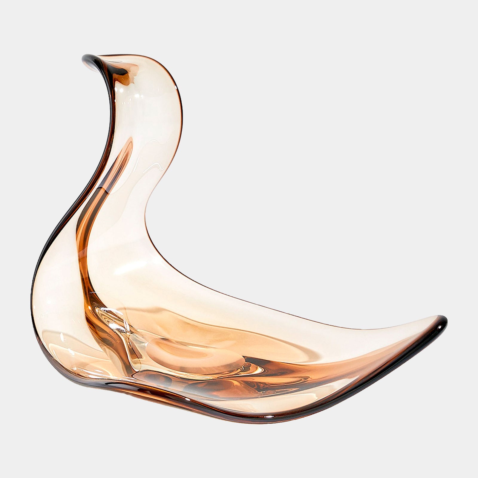 Wave Bowl-Dark Amber