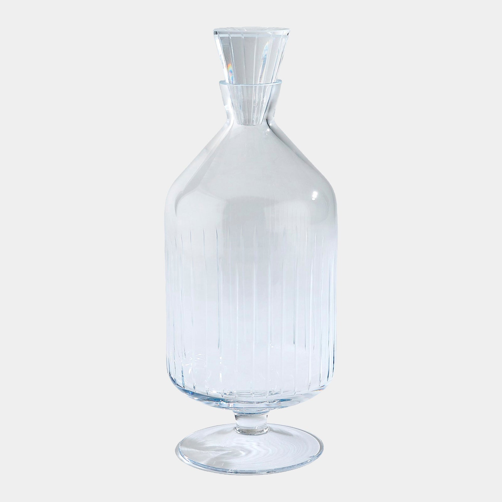 V Cut Decanter-Footed