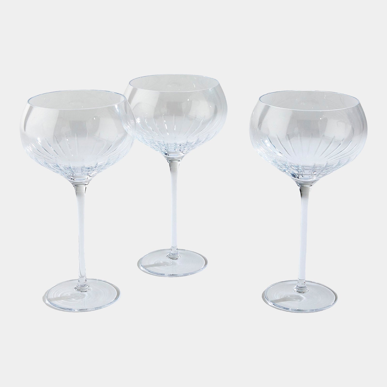 V Cut Wine Glass