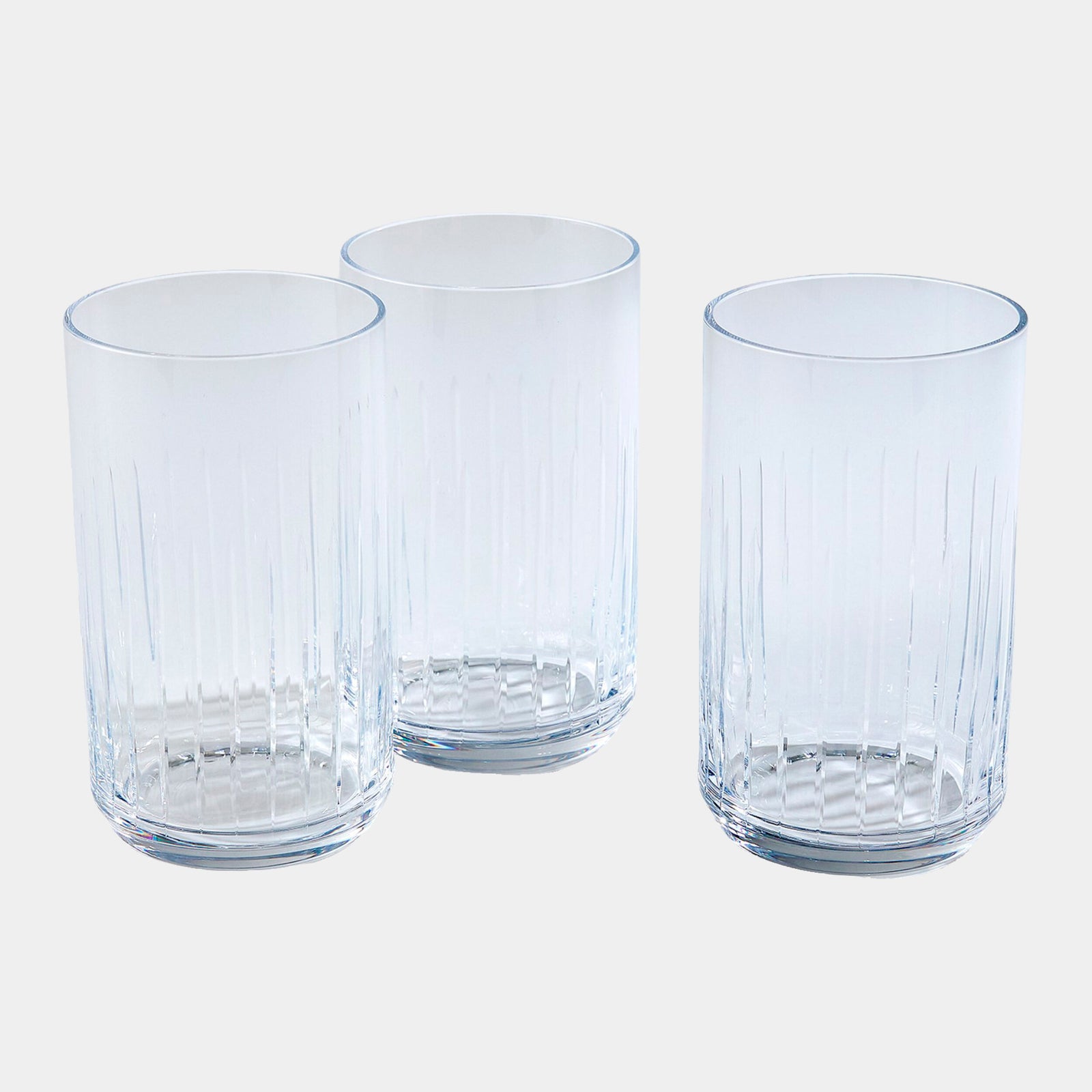 V Cut Highball Glass