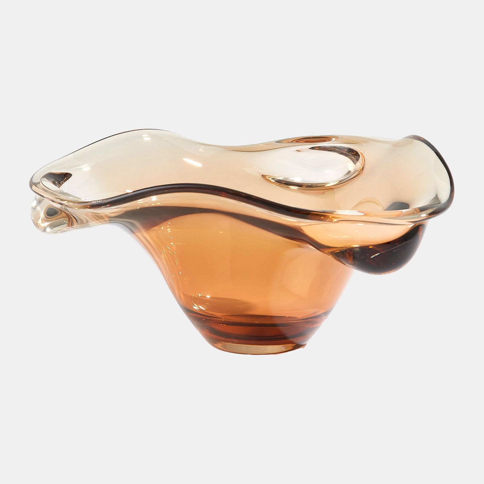 Triple Bubble Bowl-Amber