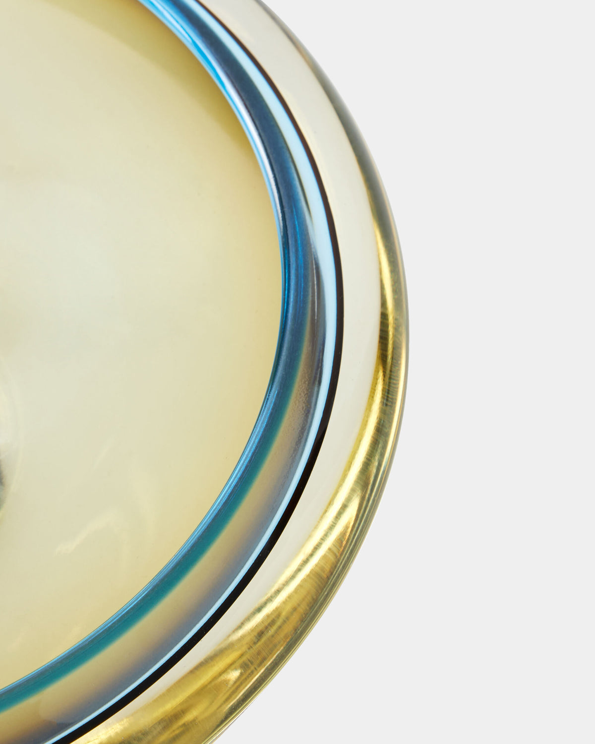 Rolled Lip Bowl-Topaz/Blue