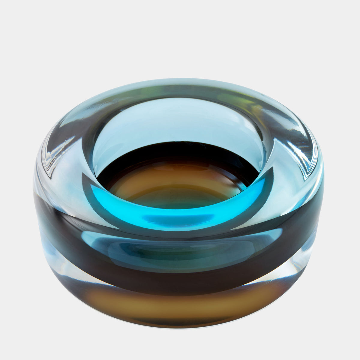 Vorrei Thick Cylinder Bowl-Topaz Blue