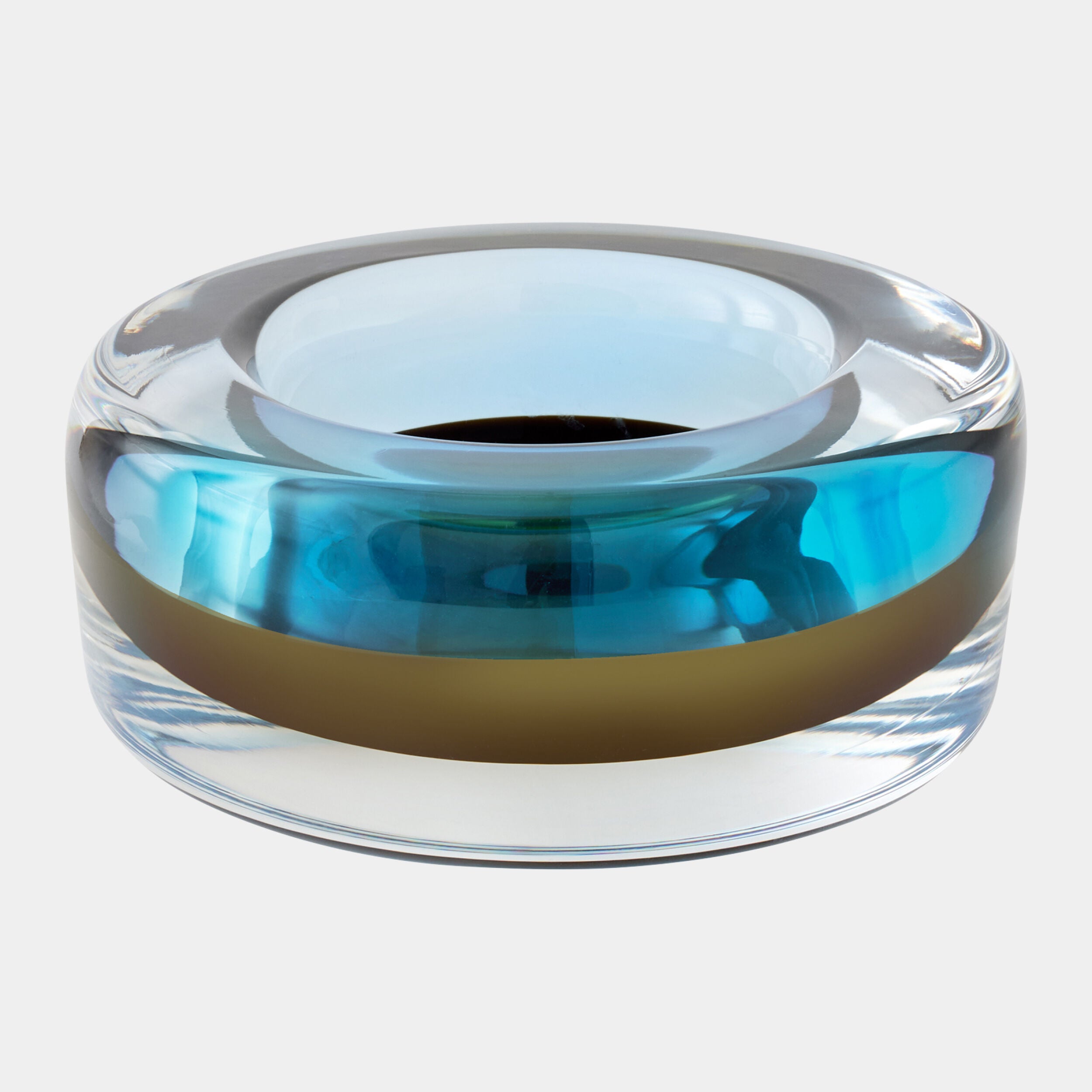 Vorrei Thick Cylinder Bowl-Topaz Blue