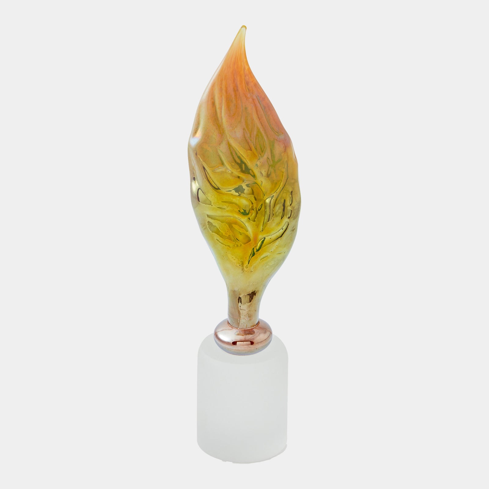 Mounted Leaf-Iris Gelp on Frosted Base