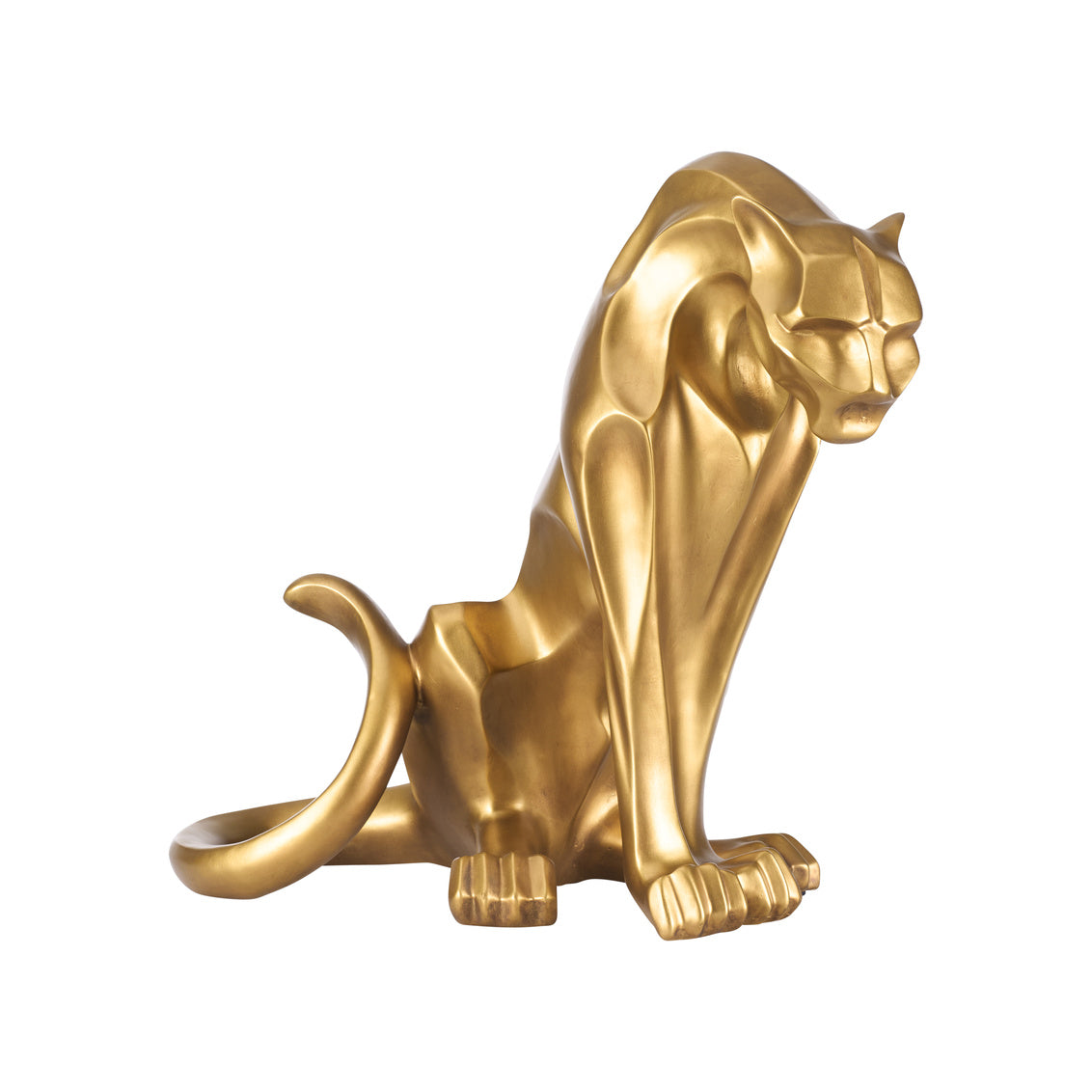 Cat - Gold in Matte Gold / Resin - Chelsea House