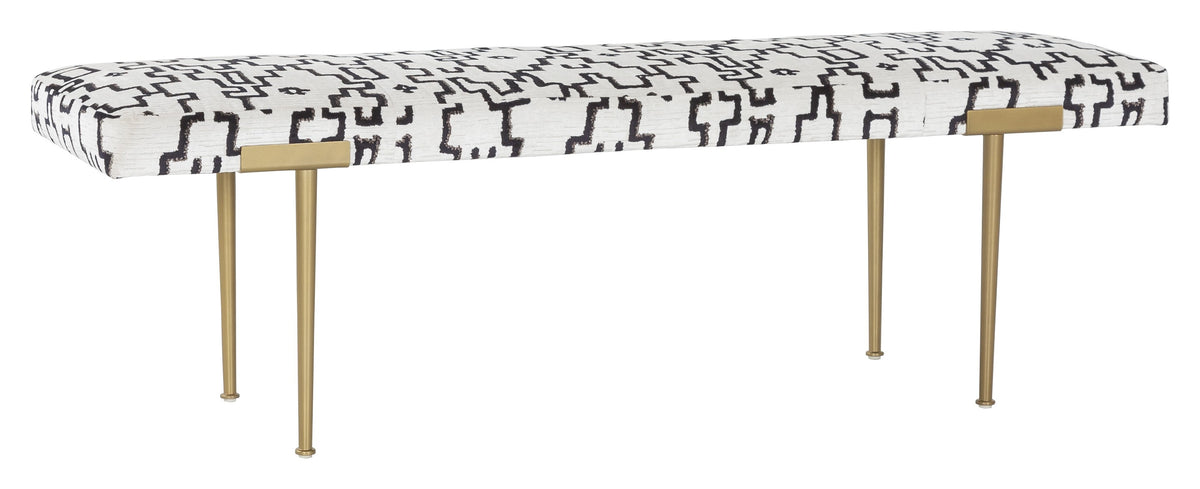 Laurel Leather Bench (L-6653-10-6) - Fairfield Chair