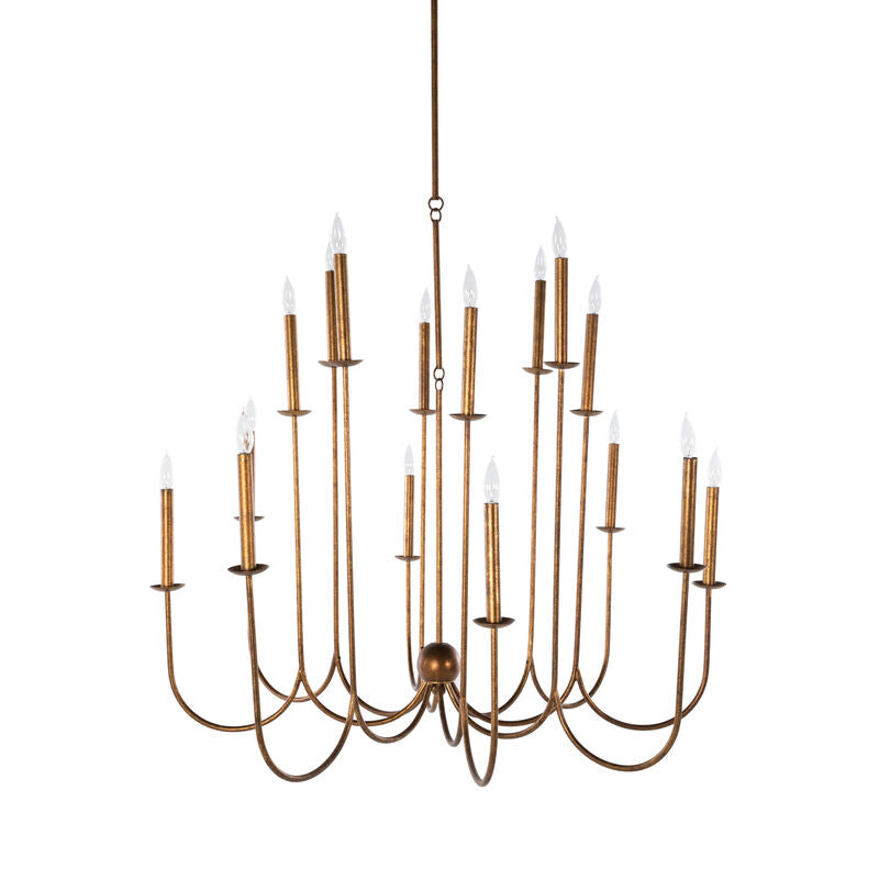 Snow Chandelier - Gold