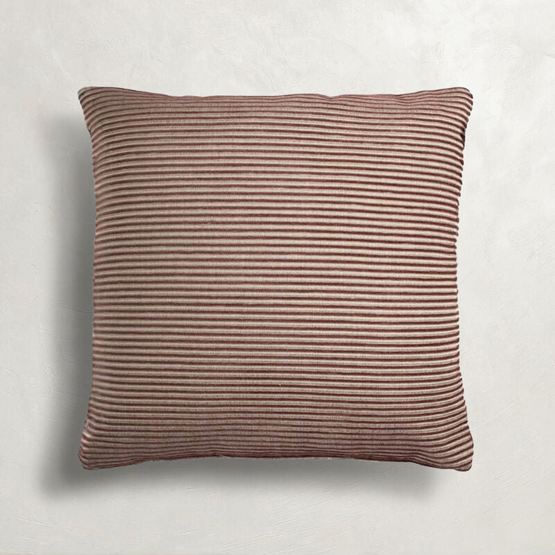 Textured Stripe RoseIvory Feather 26x26