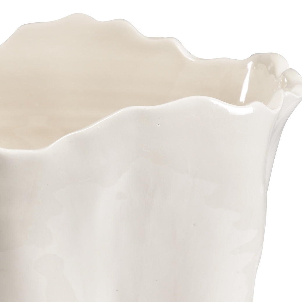 Willow Vase - White in 15 / Porcelain - Chelsea House