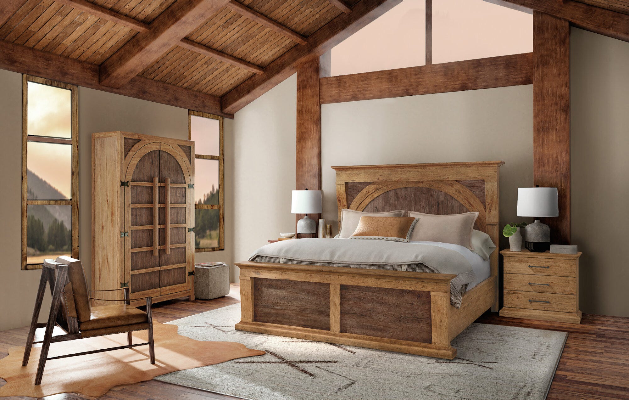 Big Sky Three Drawer Nightstand