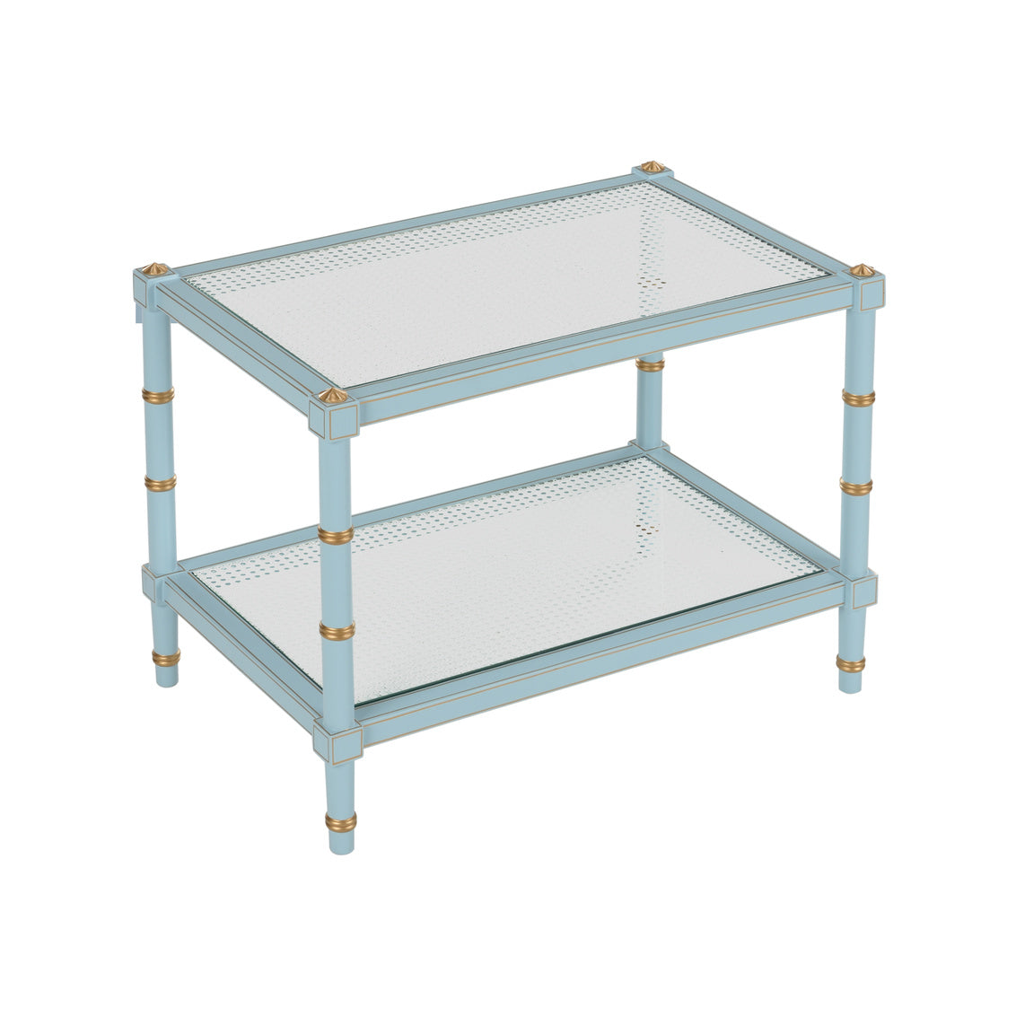 Conner Cane Cocktail Table - Blue