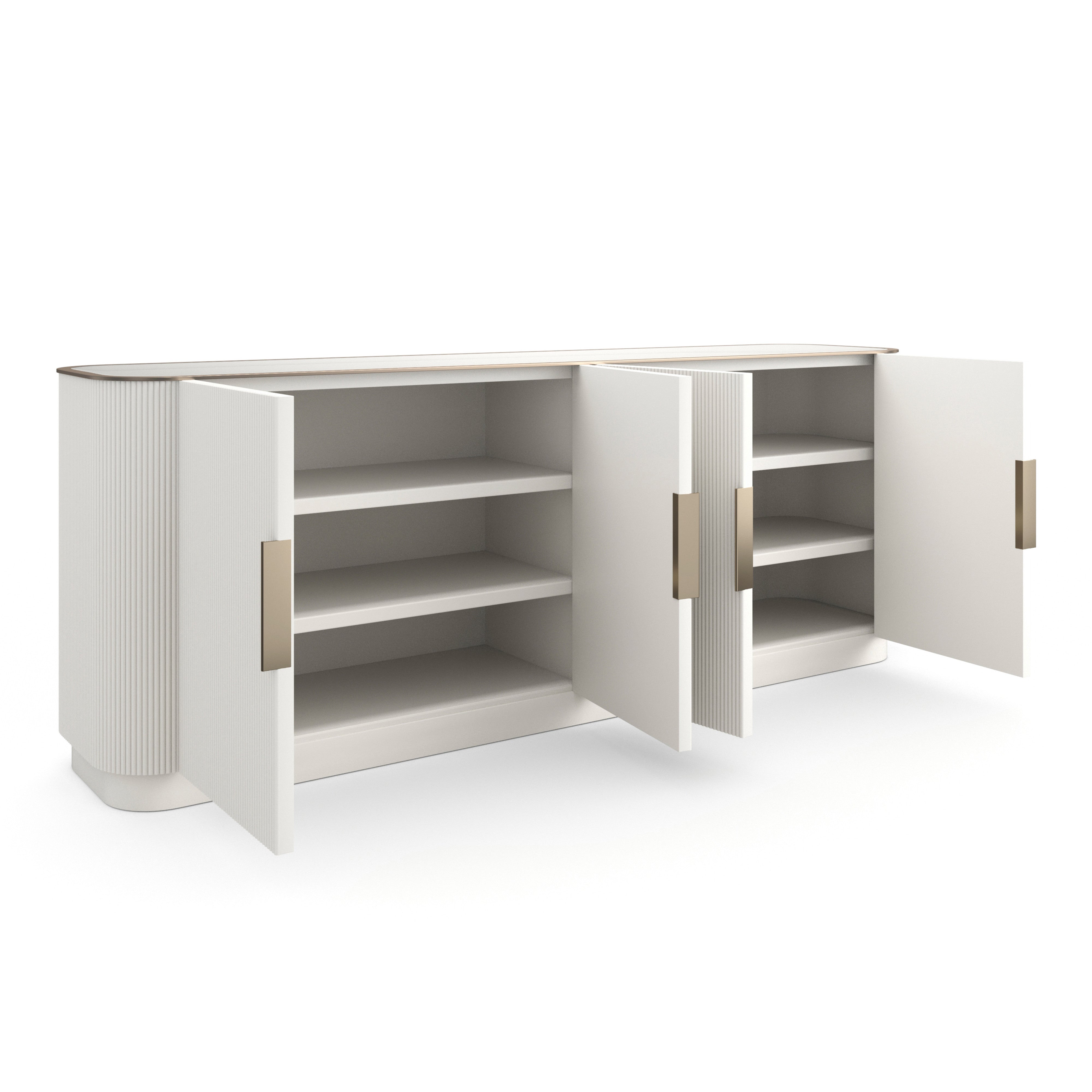 Love Sideboard - Matte Pearl – Sideboards & Buffets by Caracole | Sutter & Vale