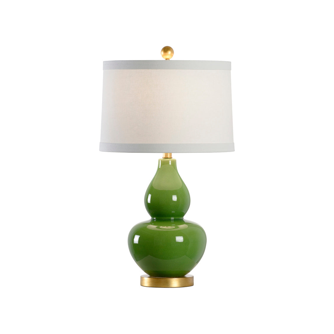 Gourd Lamp - Green in 27 / Ceramic/Porcelain - Chelsea House