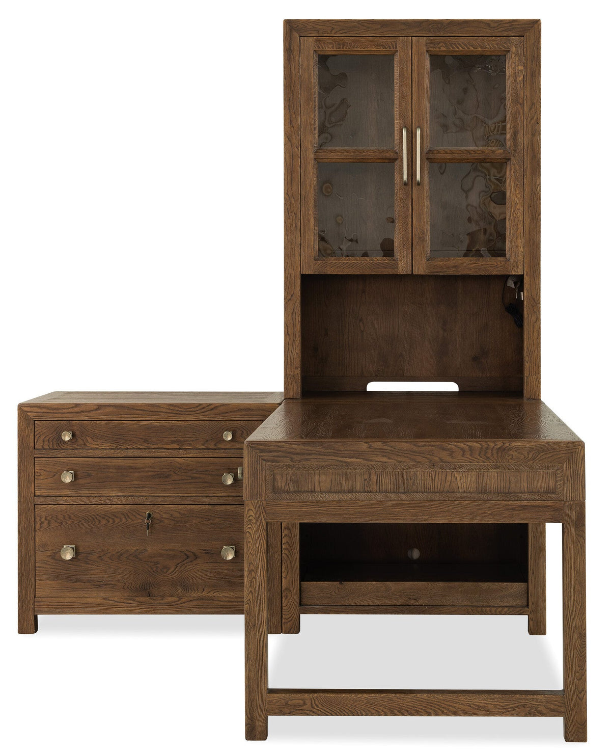 Driftwood Open Shelf Cabinet