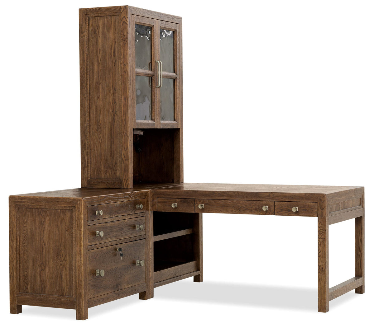 Driftwood 50-inch Modular Peninsula Desk Top