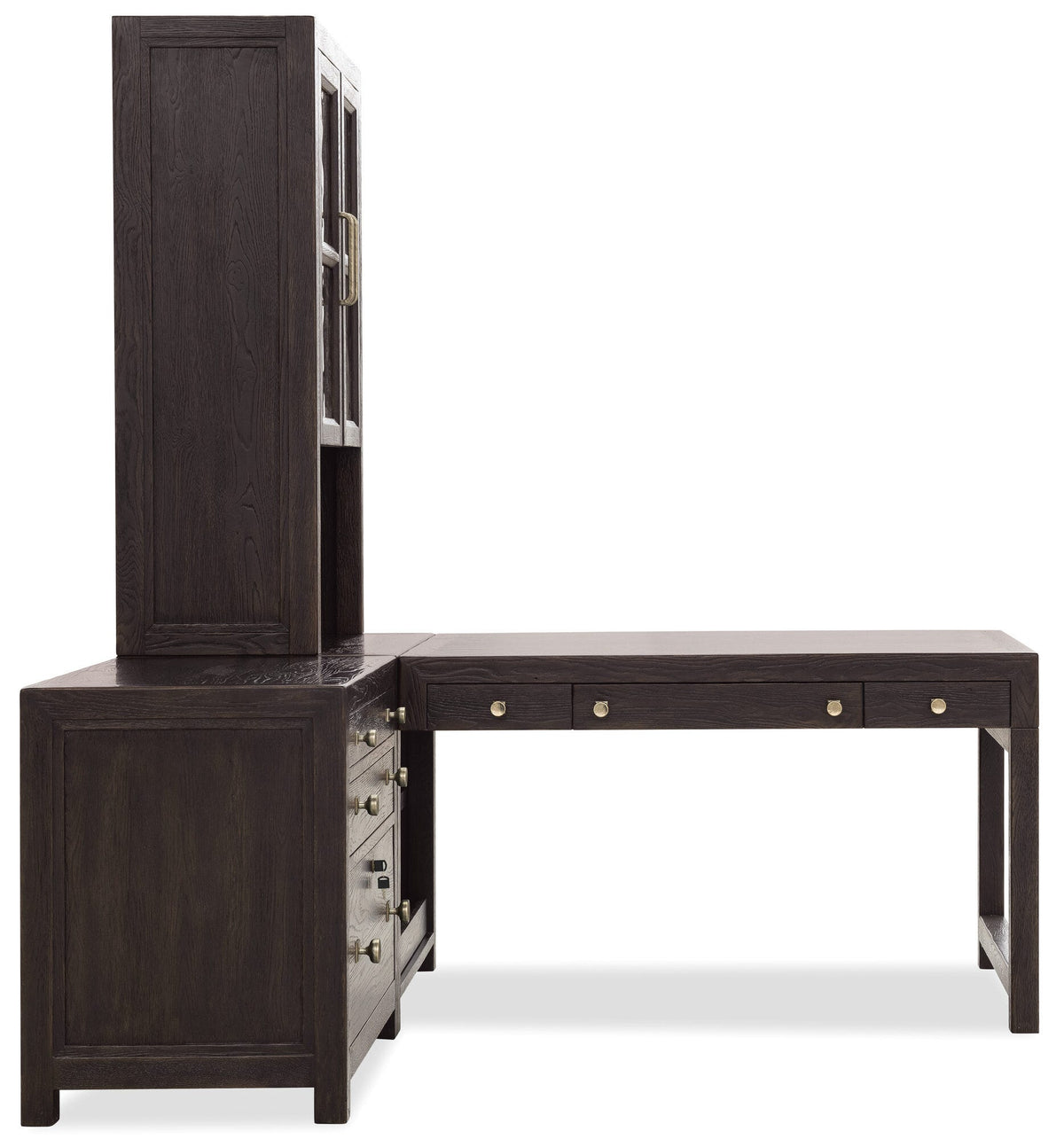 Driftwood 50-inch Modular Peninsula Desk Top