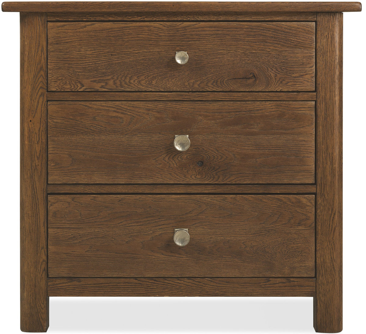 Driftwood Three-Drawer Nightstand