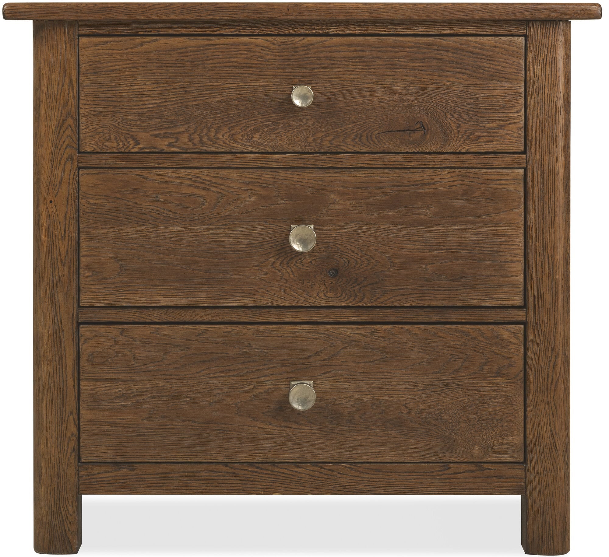 Driftwood Three-Drawer Nightstand